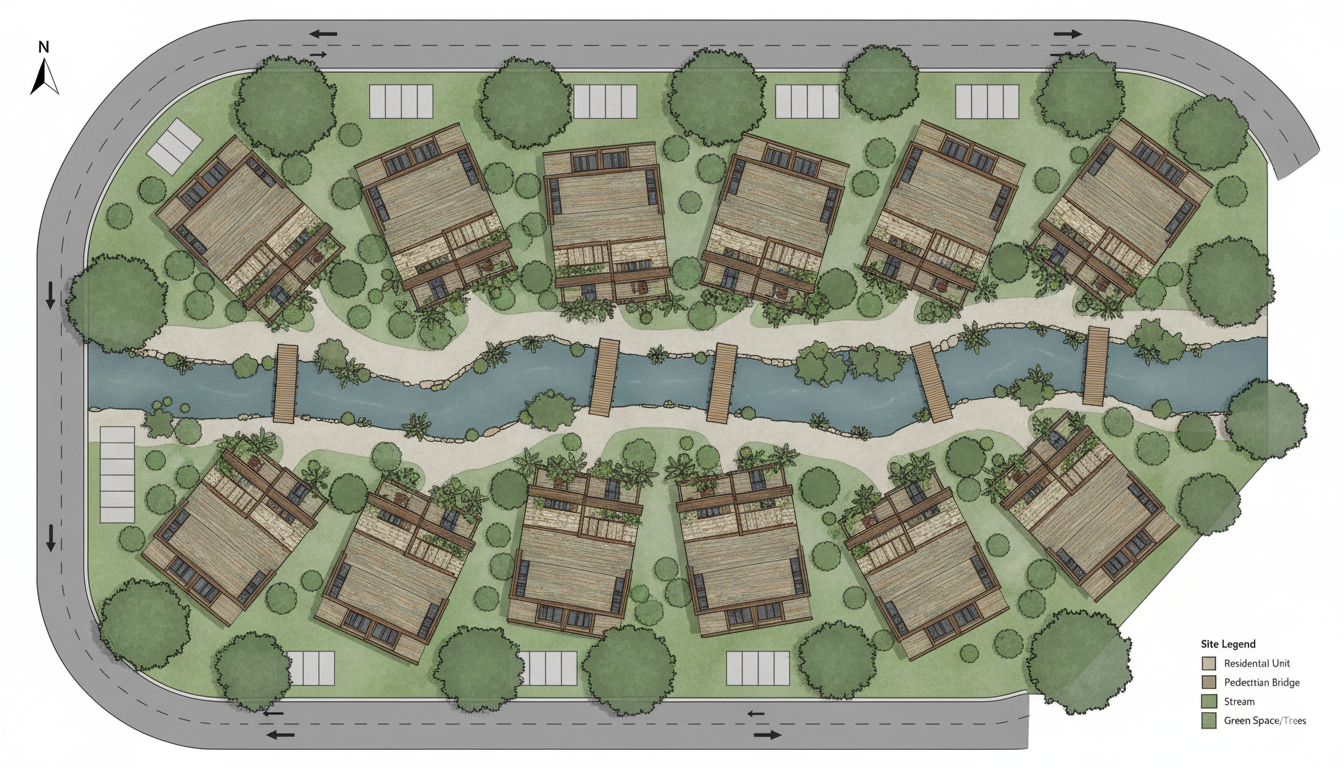 Limestone Usonian site plan